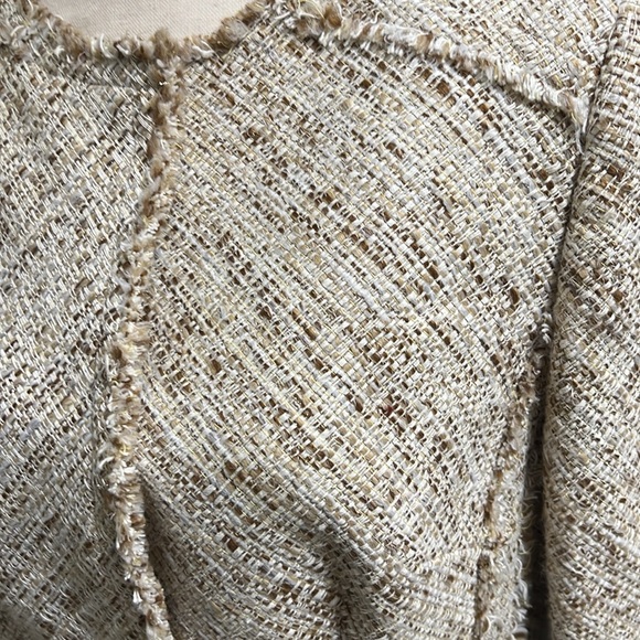 Brooks Brothers Cream Textured Blazer - Picture 2 of 9